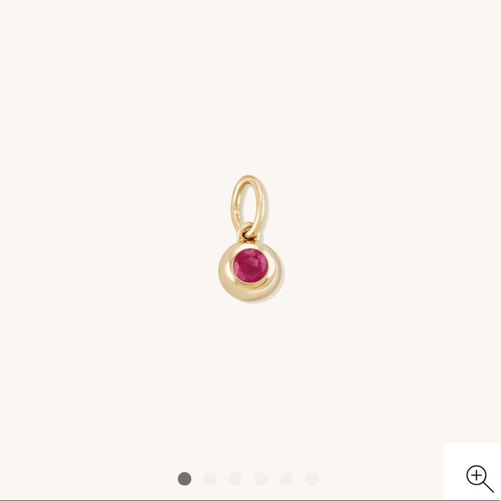 Mejuri Ruby Sphere Pendant